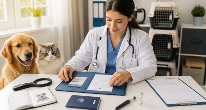Gestión de documentos veterinarios para viajar con mascotas